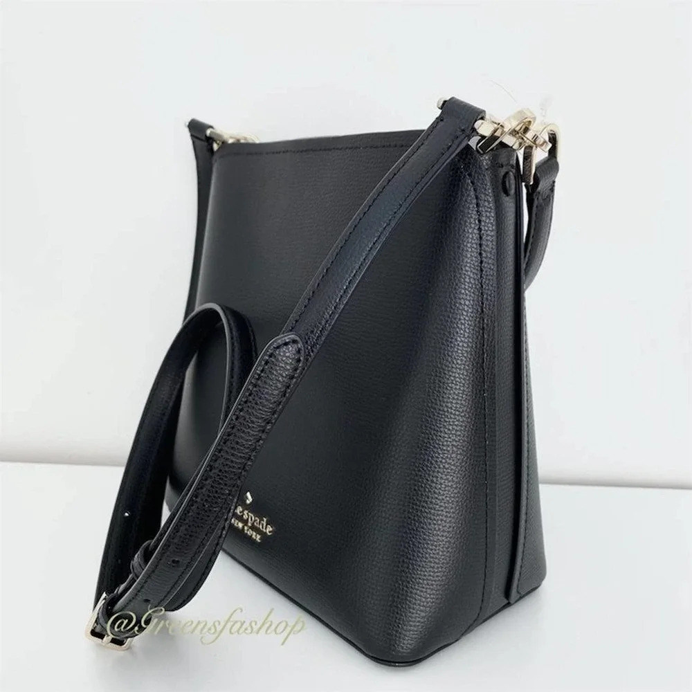 NWT Kate Spade Purse Darcy Black Small Bucket Bag Crossbody - Picture 5 of 10